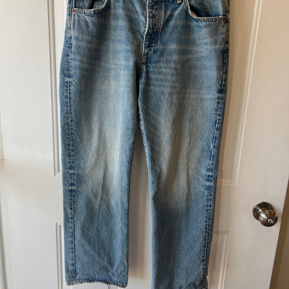 Zara Boyfriend Blue Jeans Sz 6